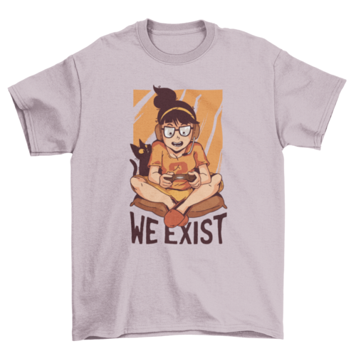 Gamer girls exist t-shirt