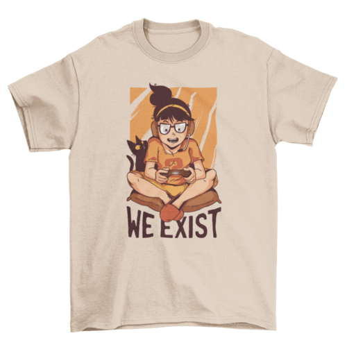 Gamer girls exist t-shirt