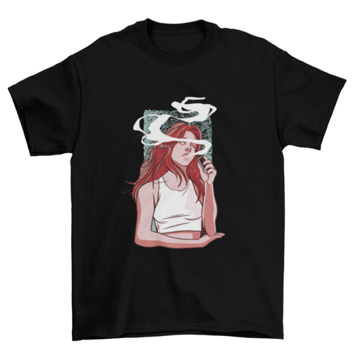 Girl Smoking T-shirt