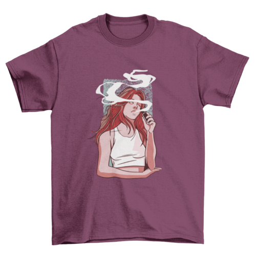Girl Smoking T-shirt