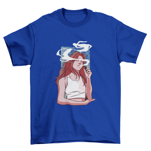 Girl Smoking T-shirt