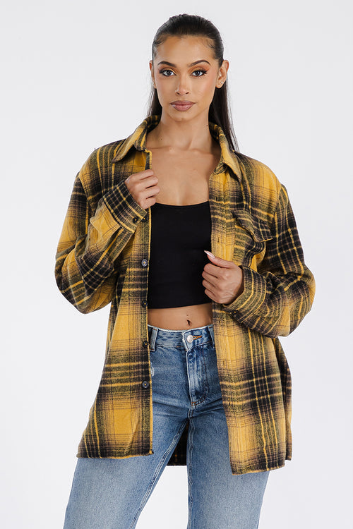 Oversized Soft Flannel Shacket