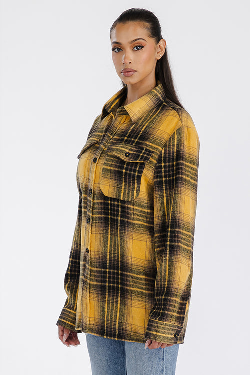 Oversized Soft Flannel Shacket